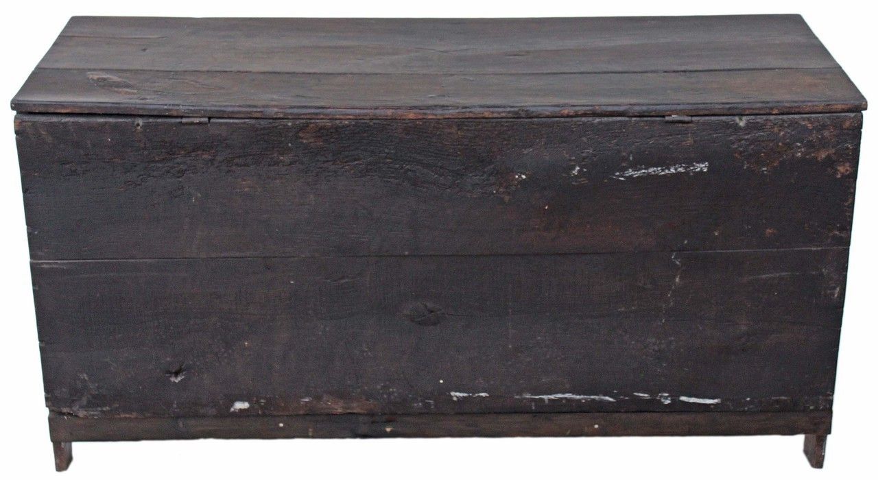 photo buy Georgian 3 Panel Oak Mule Chest Coffer