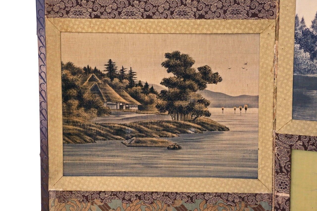 Victorian Chinoiserie Mahogany Dressing Screen photo 695.0
