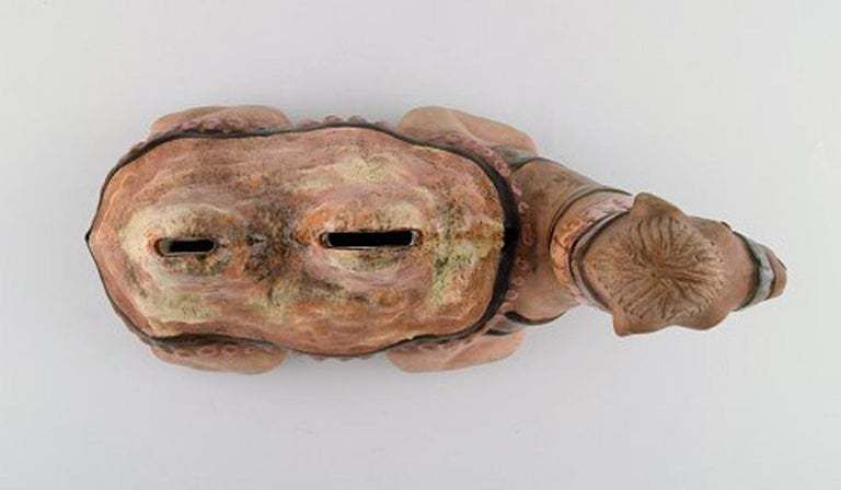Rutebo Leksand, Sweden, Large Money Box In Shape Of A Camel In Glazed Stoneware photo 292.0