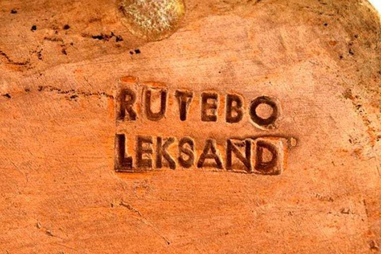 Rutebo Leksand, Sweden, Large Money Box In Shape Of A Camel In Glazed Stoneware photo vintage