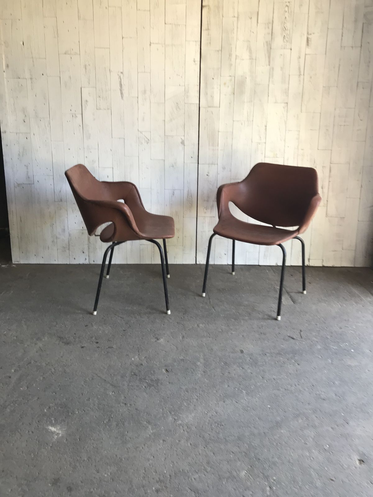 Vintage Chairs In Leatherette photo for sale