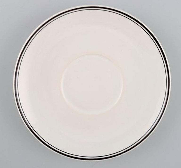 Villeroy & Boch Naif Coffee Service In Porcelain, Set Of 10 Large Cups & Saucers photo vinterior