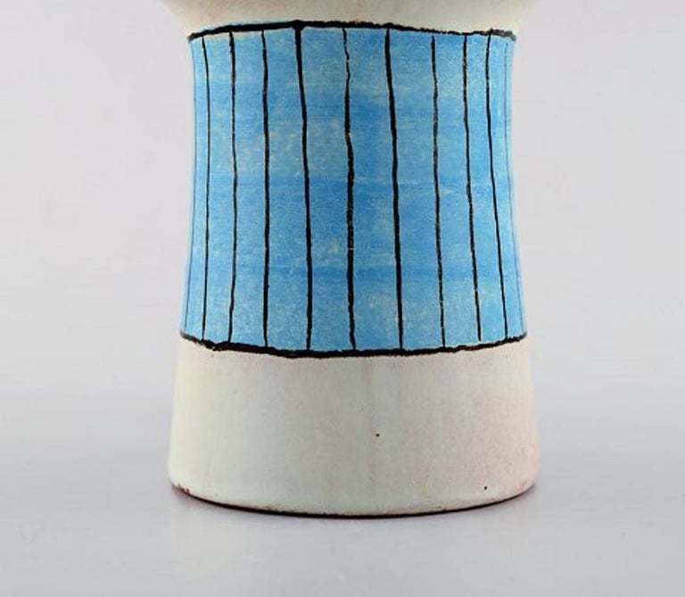 Carl Harry Stålhane For Rörstrand, A Pair Of Modernist Hand Painted Vases photo vinterior