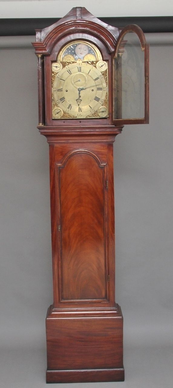 18th Century Mahogany Longcase Clock By John Wood Of Grantham photo furniture
