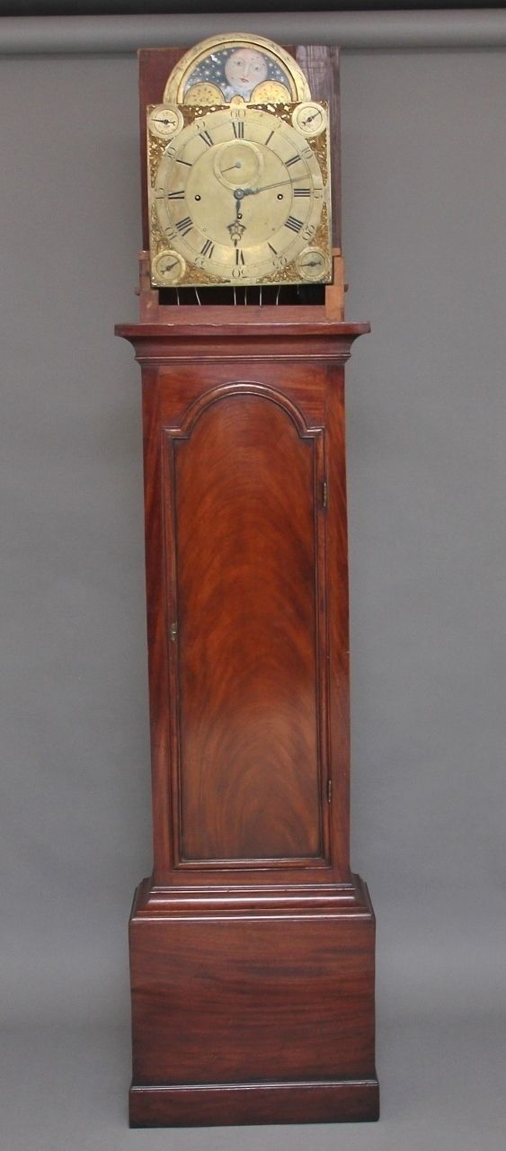 18th Century Mahogany Longcase Clock By John Wood Of Grantham photo for sale