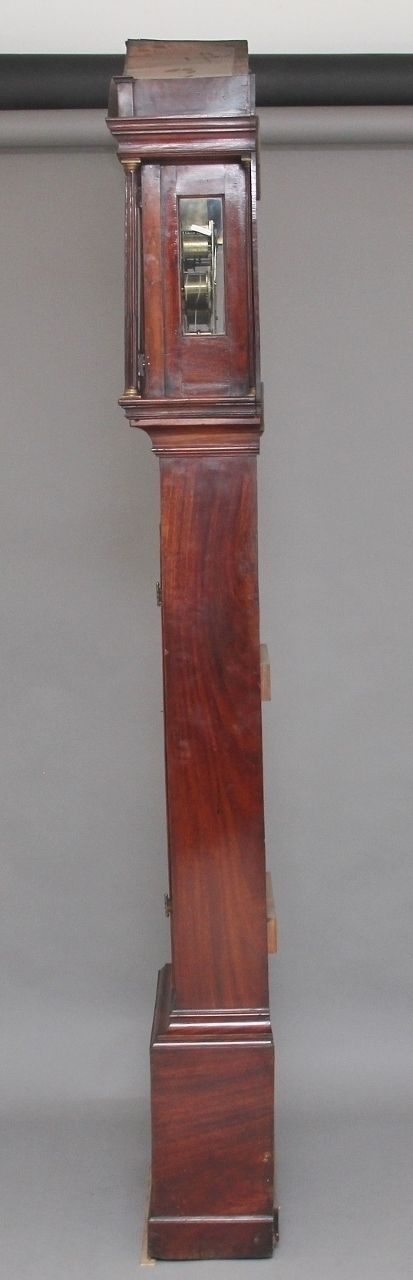photo furniture 18th Century Mahogany Longcase Clock By John Wood Of Grantham