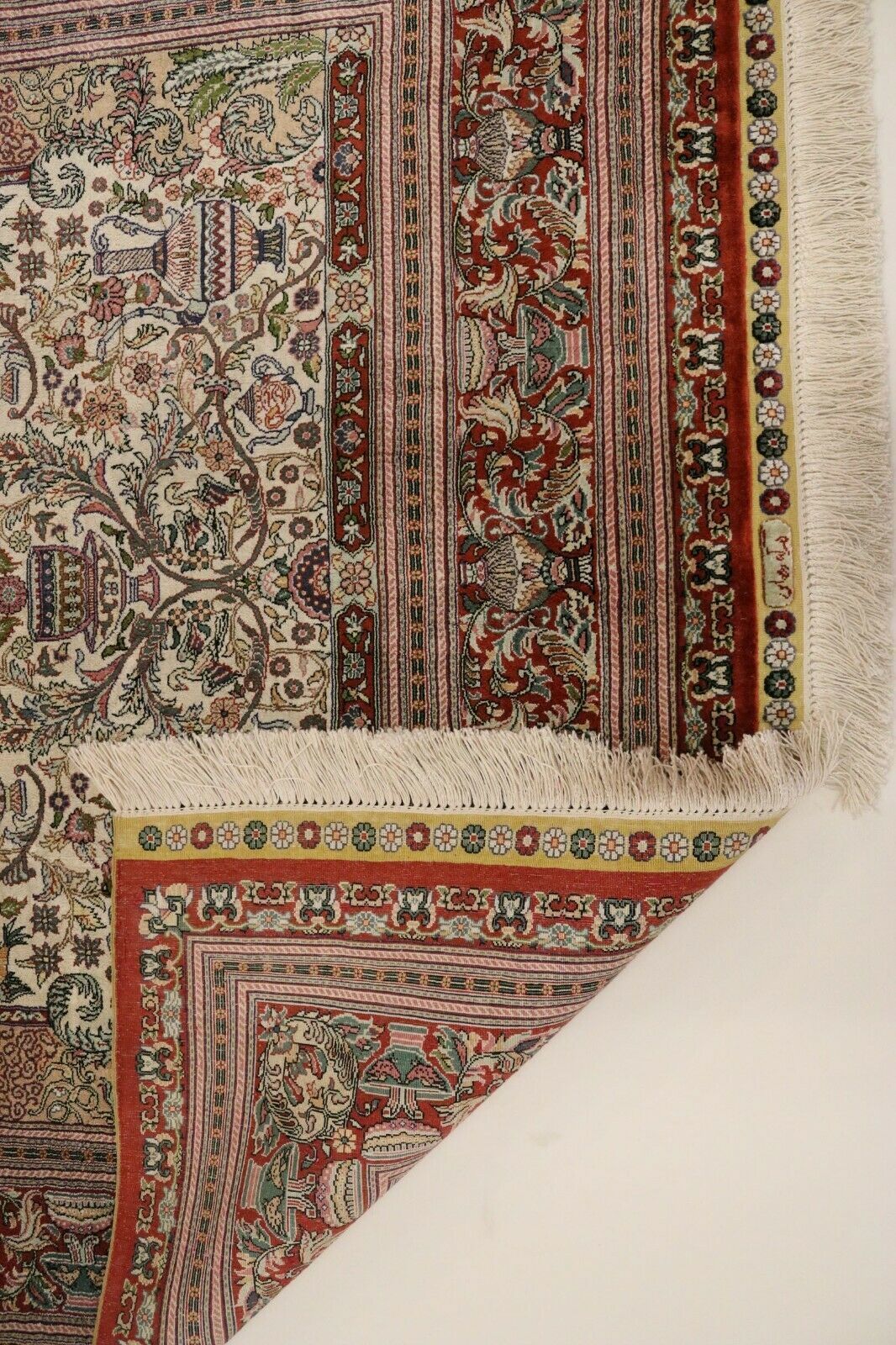 Silk Herecke Peking Fine 100% Silk Carpet Oriental Rug 1,77 X 1,24 photo vinterior