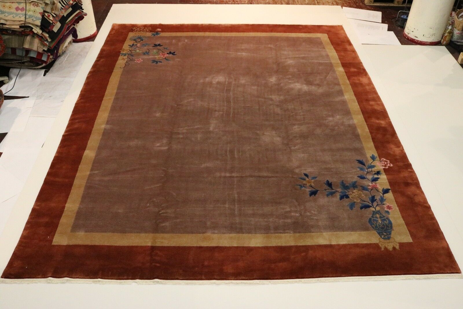 Beijing Around 1940 Fine Reimport USA Oriental Rug 4.67 X 3.73
