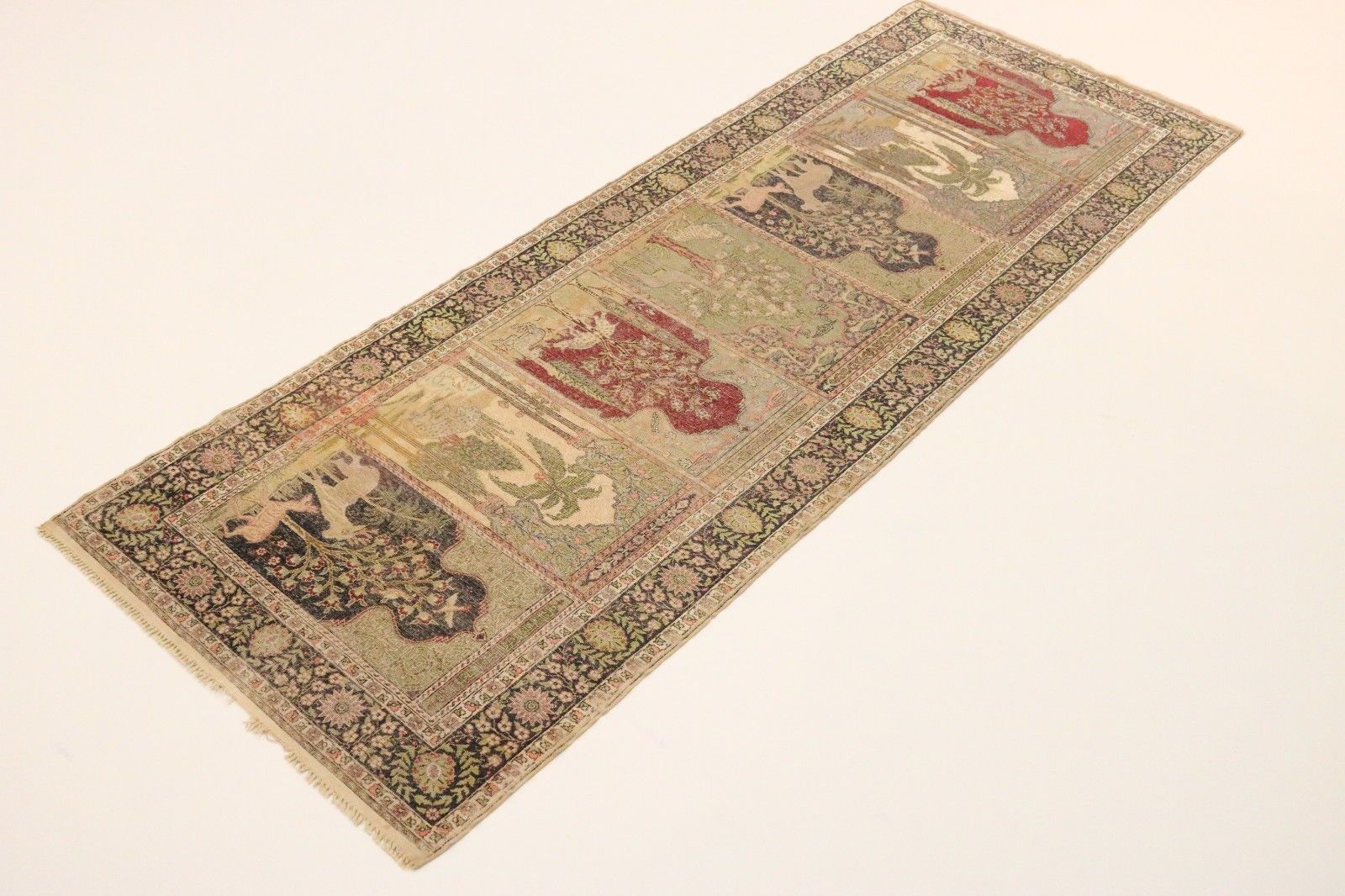 Kaisery Us Reimport Fine Oriental Rug 2.51 X 0.91 photo Textiles