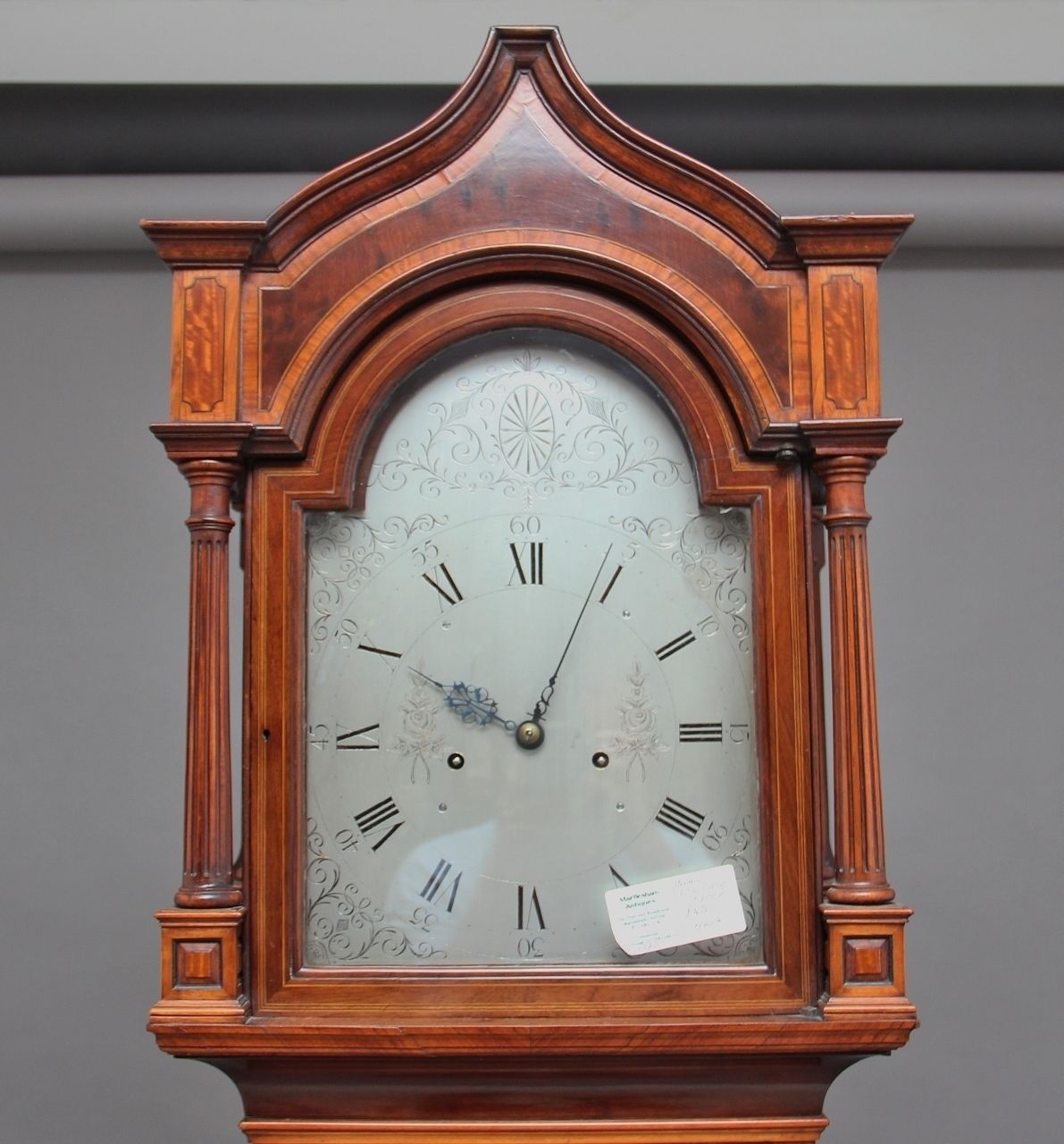 Early 20th Century Inlaid Mahogany Longcase Clock photo furniture
