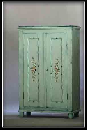 Hand Painted Antique Double Wardrobe photo furniture