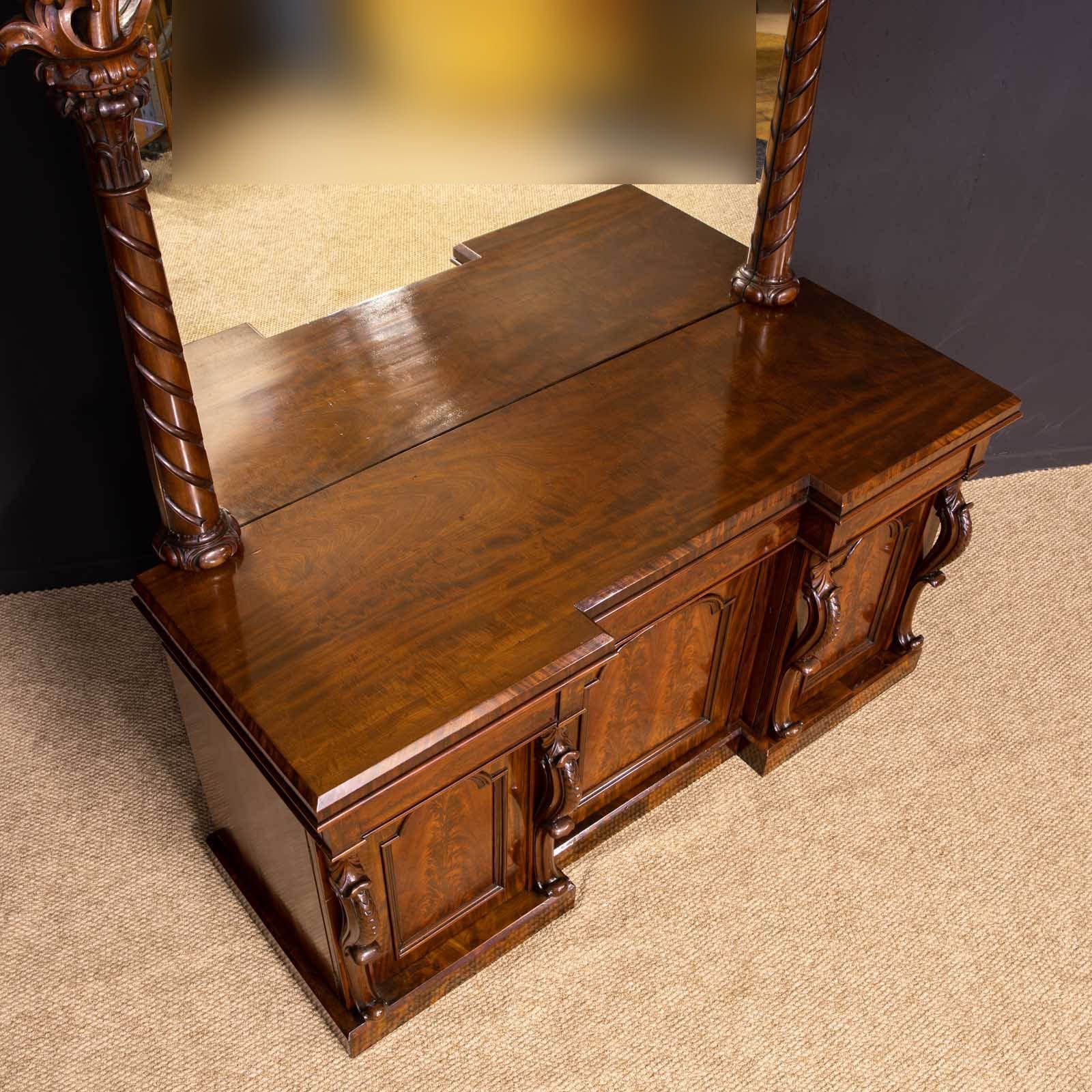 Mid Victorian Mahogany Sideboard photo Furniture