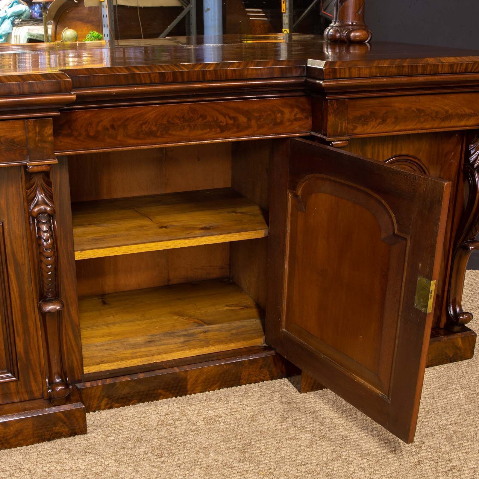 Mid Victorian Mahogany Sideboard photo vintage