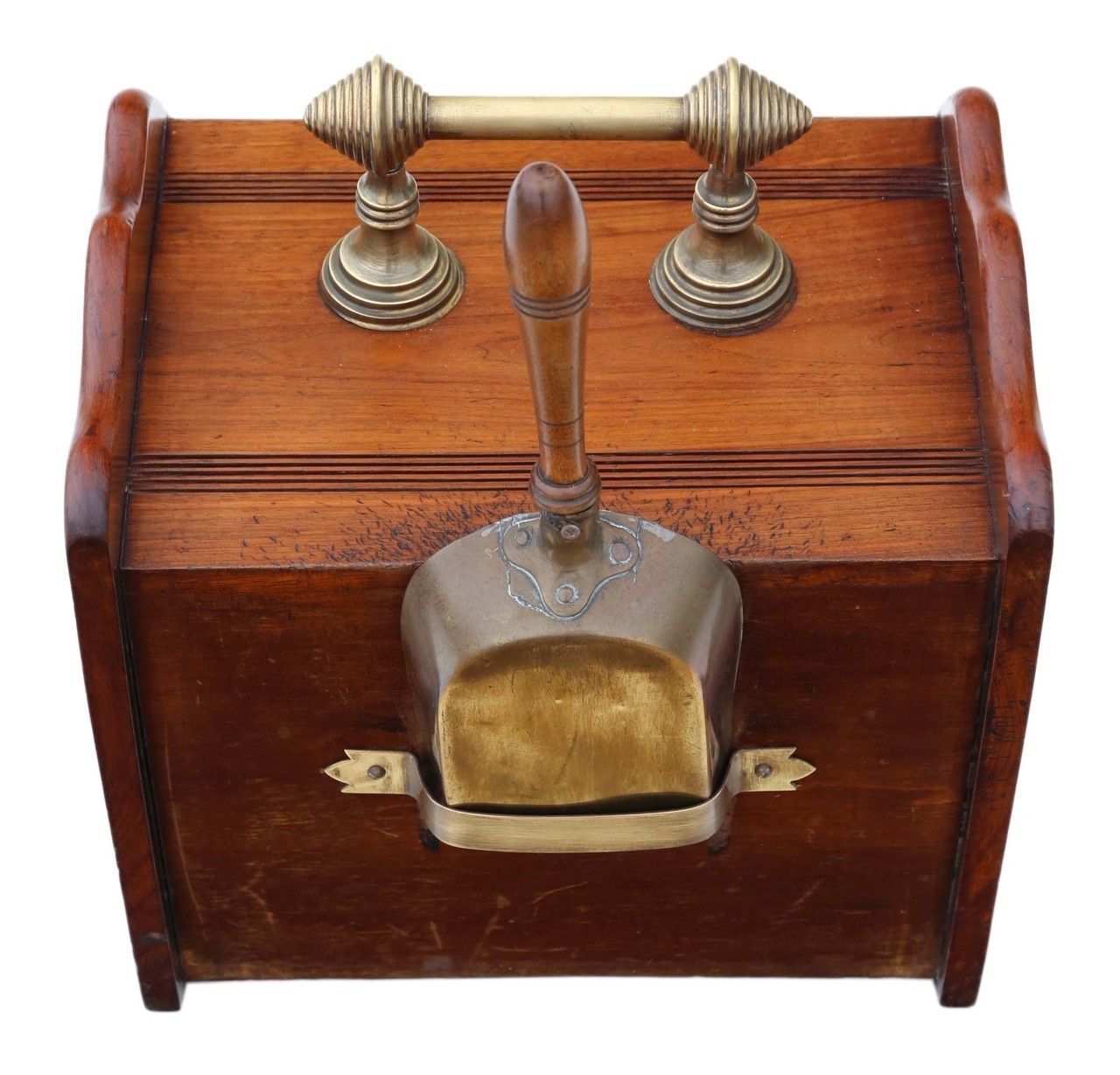 Walnut Coal Scuttle Box photo 495.0