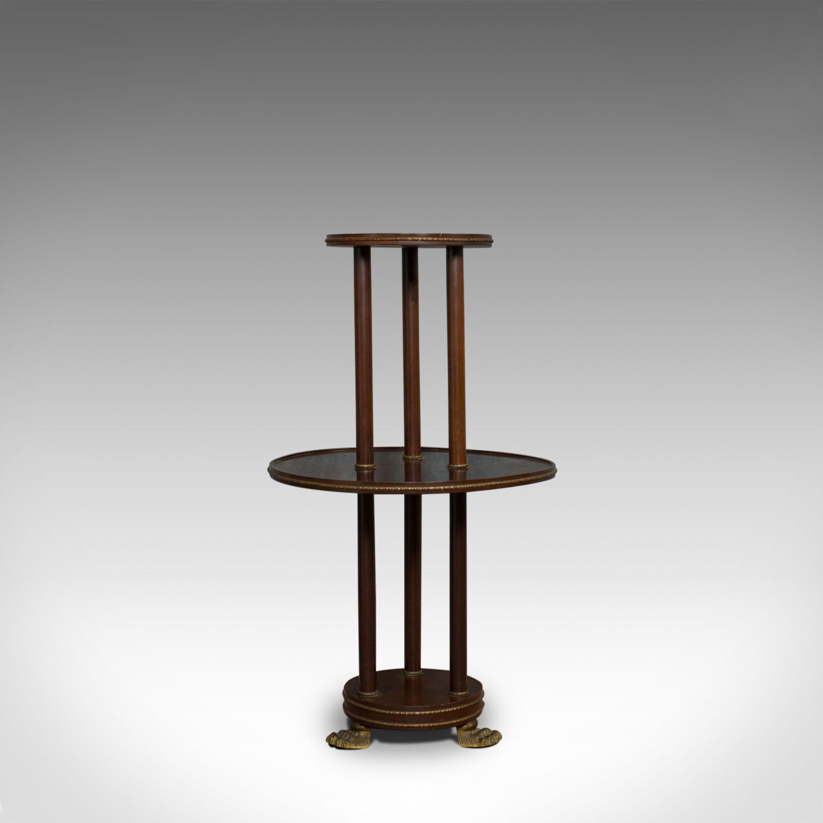 Antique Dumb Waiter, English, Victorian, Mahogany, Tiered, Empire, Circa 1880 photo 595.0
