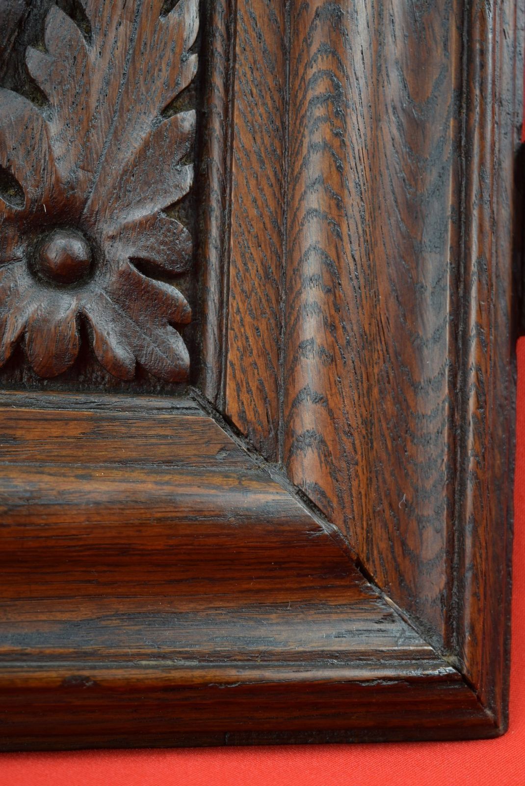 photo buy 17th.C Virgin Mary Wood Carving Door