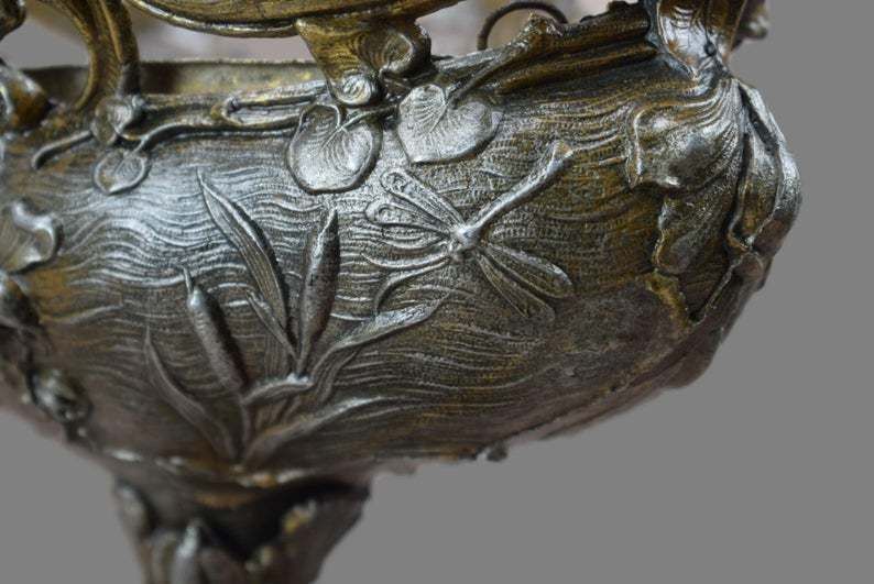 Art Nouveau Bolted Centerpiece Jardiniere, photo for sale