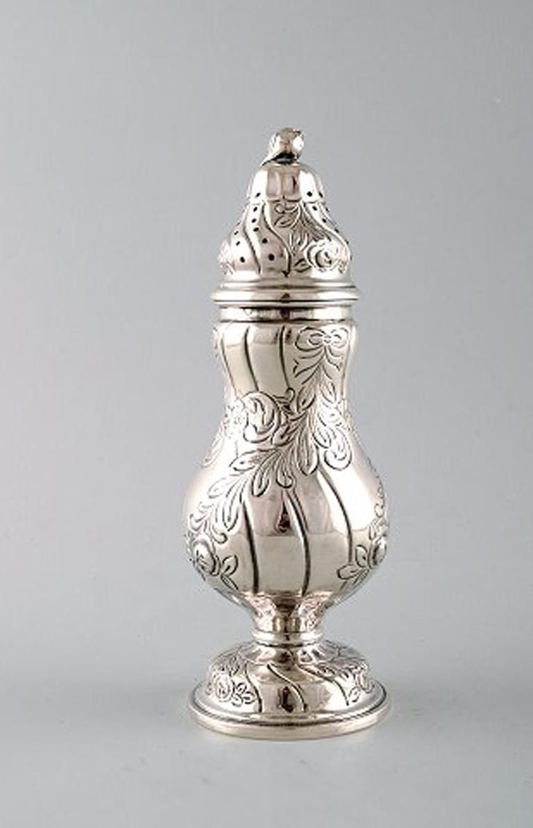 Set Of 3 Neo Rococo Sugar Castors In Silver Northern Europe, Early 20th Century photo furniture