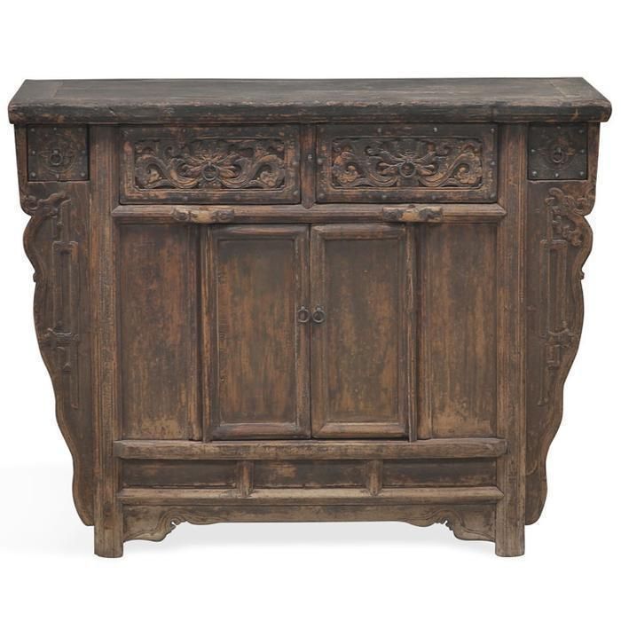 Side Cabinet With Carved Drawers photo for sale