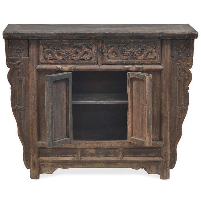 Side Cabinet With Carved Drawers photo Furniture