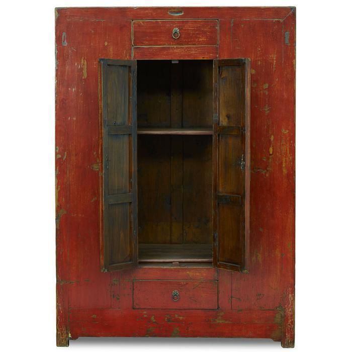 Qinghai Red Lacquer Cabinet photo for sale