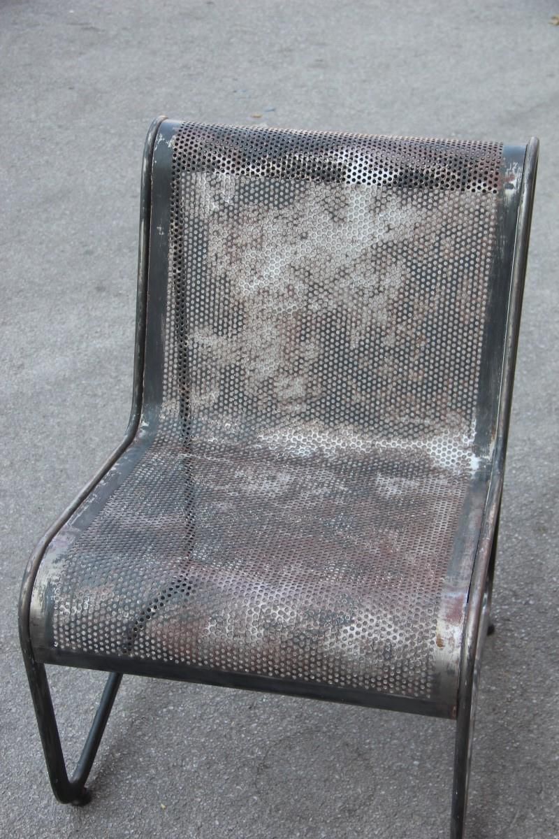 photo for sale Livin Room Set Minimal Industrial Design Of 1950 French Perforated Black Metal