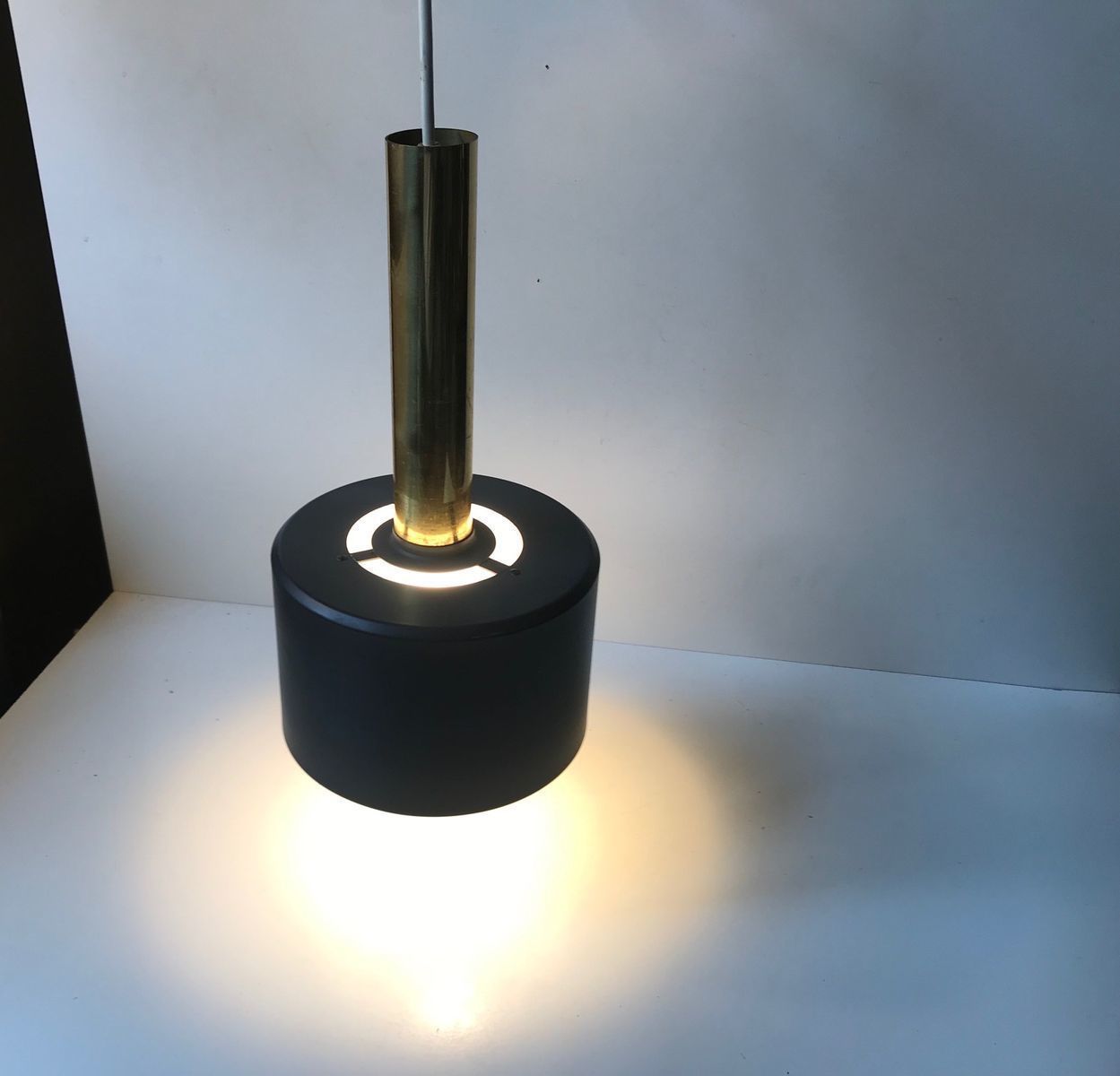 Scandinavian Modern Club Style Pendant Lamp, 1960s photo for sale