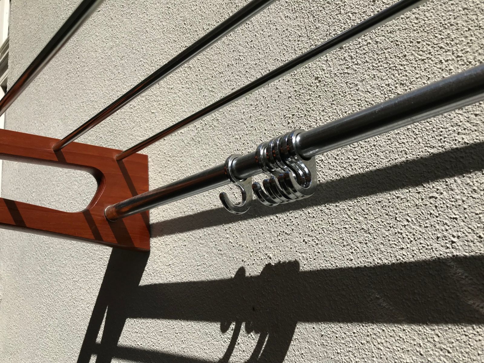 Teak & Steel Coat Rack By Børge Mogensen For Søborg, 1960s photo Furniture