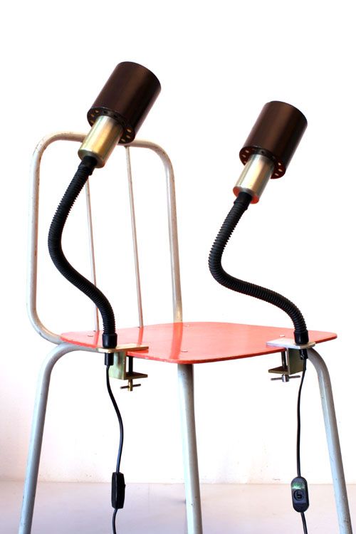 Twee Flexibele Tafellampen, Bureaulamp, Jaren 60