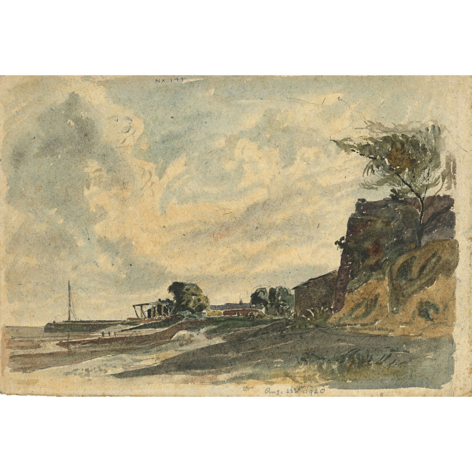 Claude Muncaster Canal Foot Ulverston Canal Morcambe Watercolour