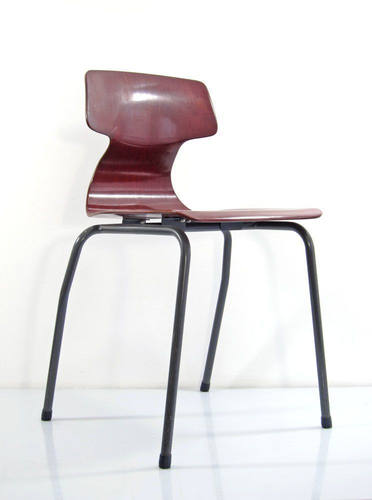 Plywood Pagholz Vintage Sixties Design Chairs