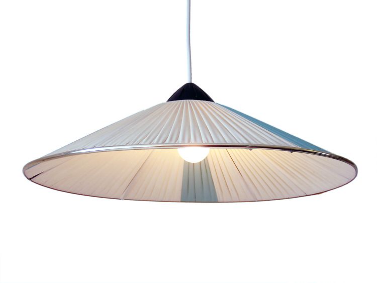 Fifties Nylon Fabric Lamp Shade Retro Vintage