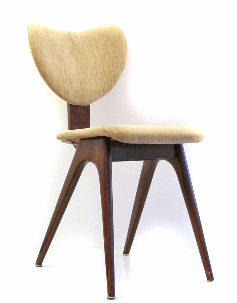 4 Fifties Vintage Multiplex Eetkamerstoelen photo furniture
