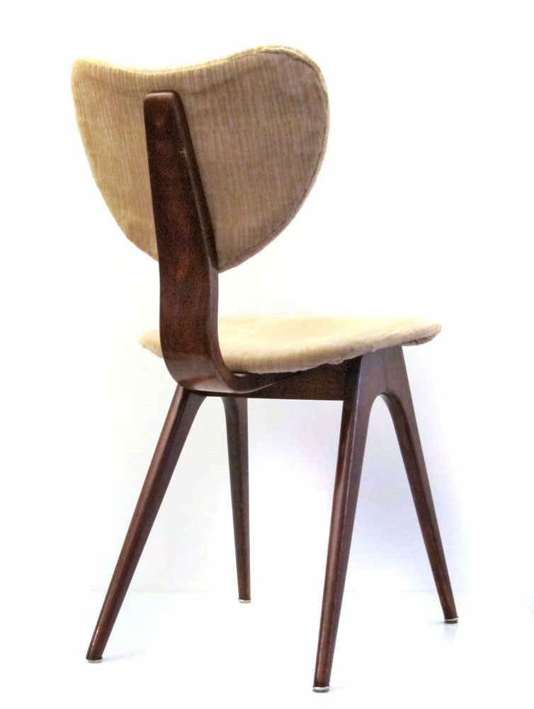 4 Fifties Vintage Multiplex Eetkamerstoelen photo Meubels