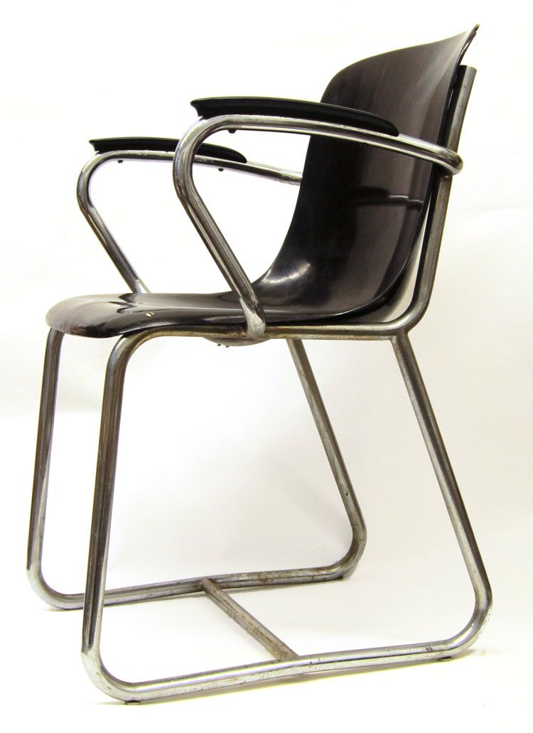 Wh Gispen Vintage Bakelite Chair
