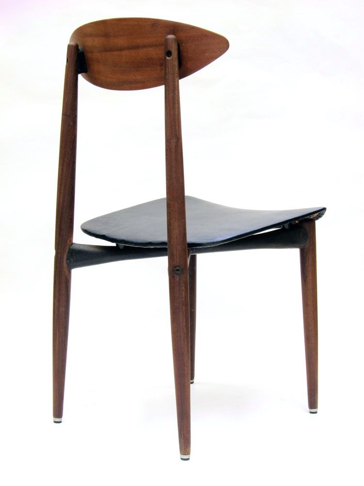 Scandinavische Houten Stoel Met Metaal, Jaren 1960 photo furniture