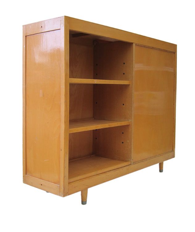 Retro Boekenkast Met Twee Zijden – Jaren 1950