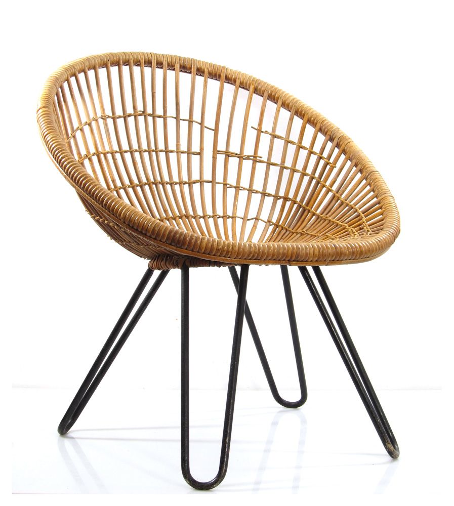Noordwolde, Dirk Van Sliedrecht Vintage Fifties Design Ratan Chair