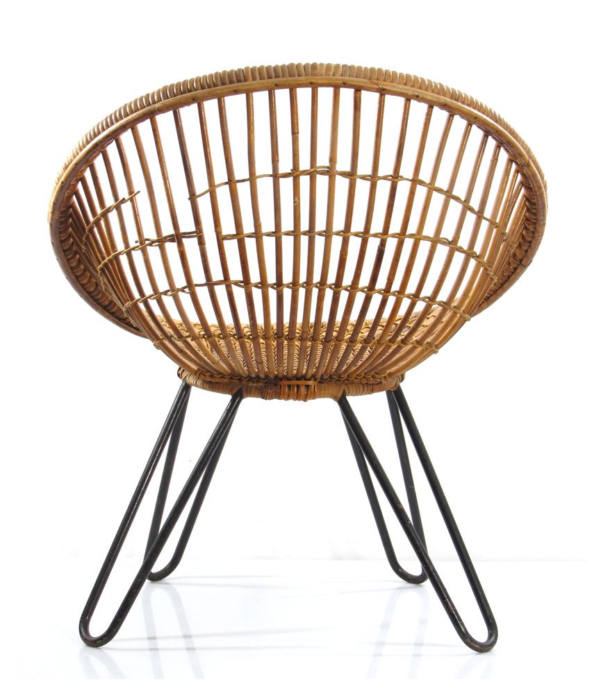 Noordwolde, Dirk Van Sliedrecht Vintage Jaren '50 Design Rotan Stoel photo Meubels