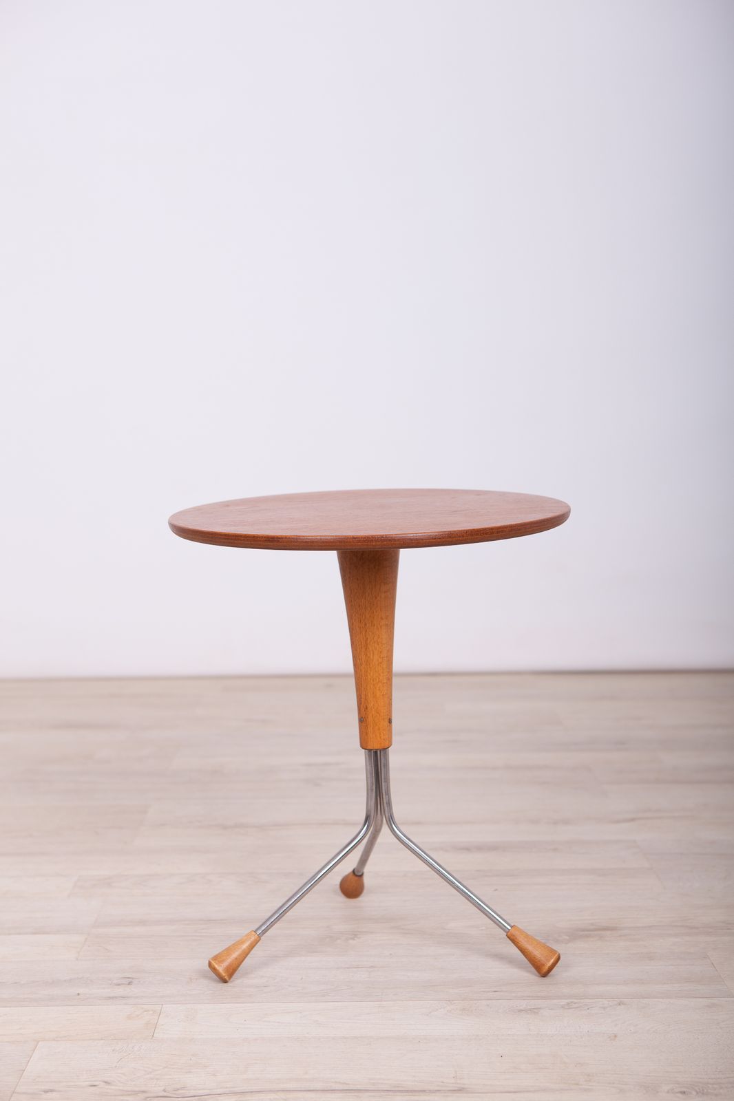 Scandinavian Modern Copper And Teak Coffee Table By Albert Larsson For Alberts Tibro, 1960s