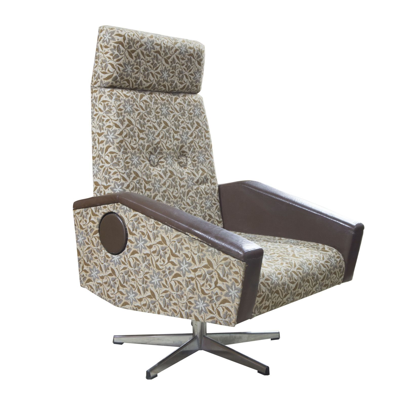 Adjustable Swivel Armchairs, 1970´S, Czechoslovakia photo vintage