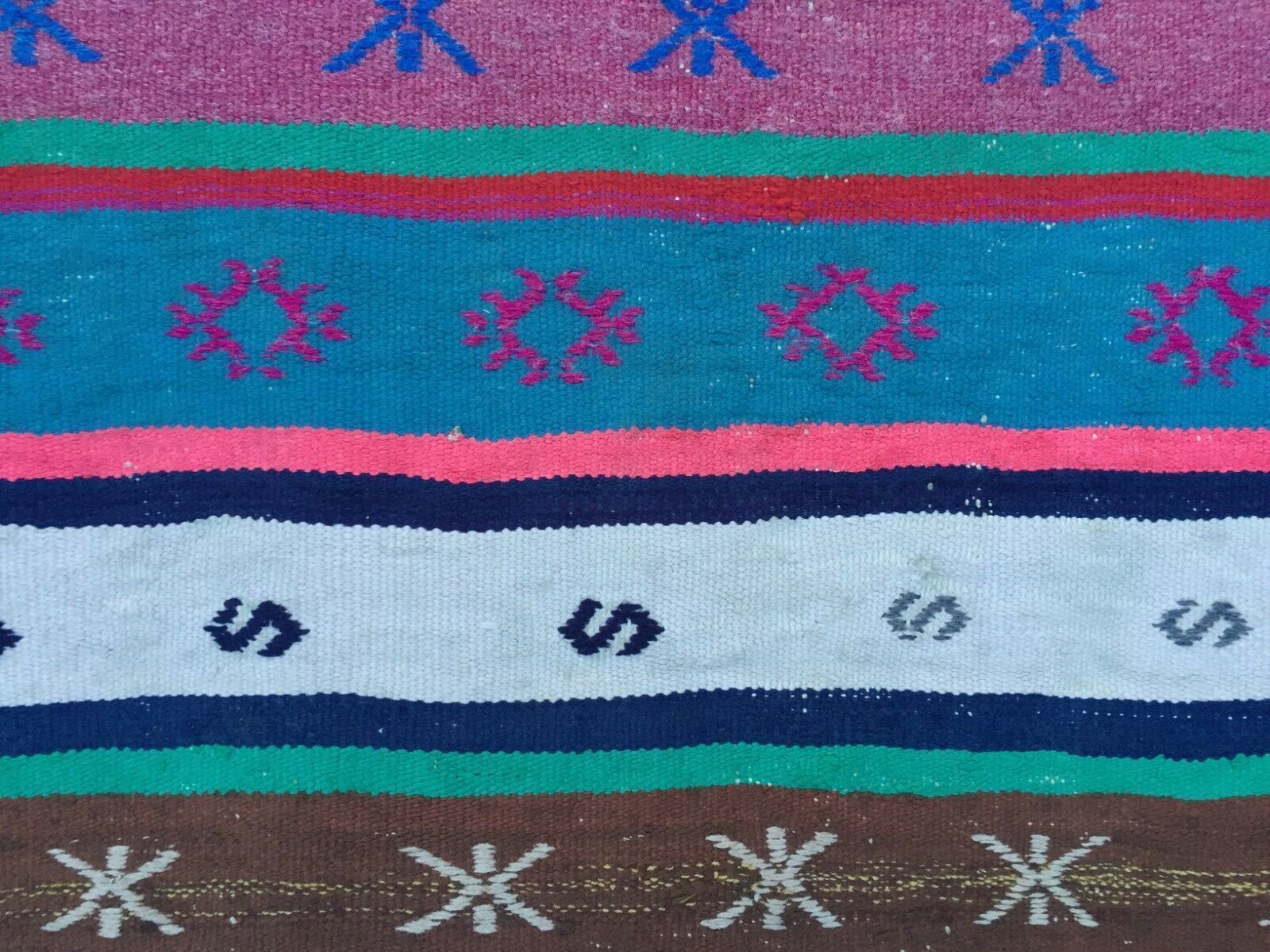 Vintage Turkish Kilim Rug Runner 340x93cm Shabby Old Country Home Kelim Rug photo buy