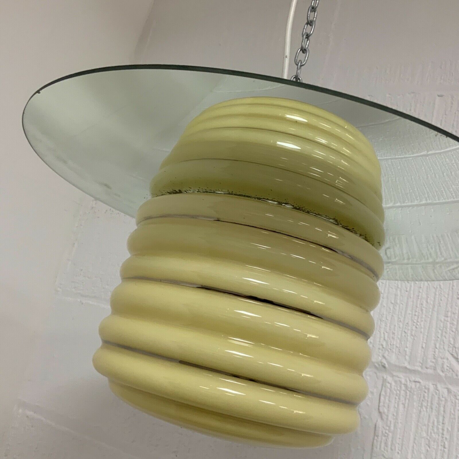 Classic Art Deco Ceiling / Pendant Lamp / Light   Space Age Retro 1960s 1970s photo vintage