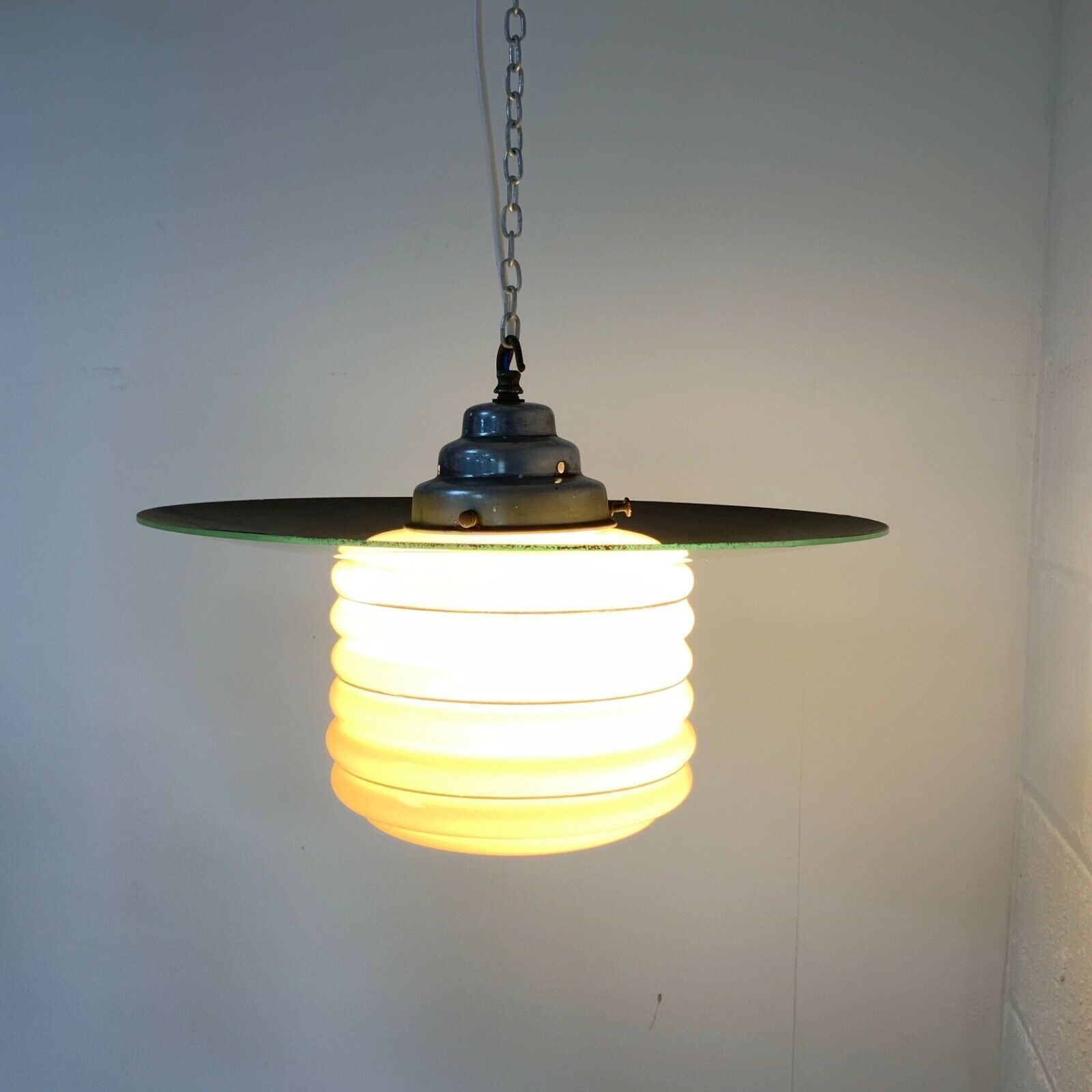 295.0 Classic Art Deco Ceiling / Pendant Lamp / Light   Space Age Retro 1960s 1970s photo