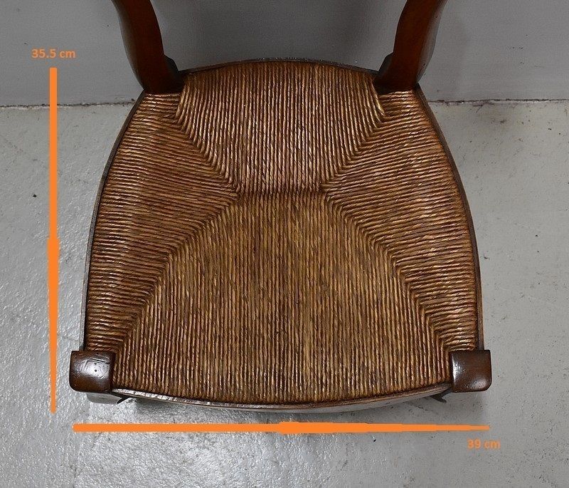 Chair Child Straw Cherry Louis Philippe   2nd Part Of The Nineteenth photo vinterior