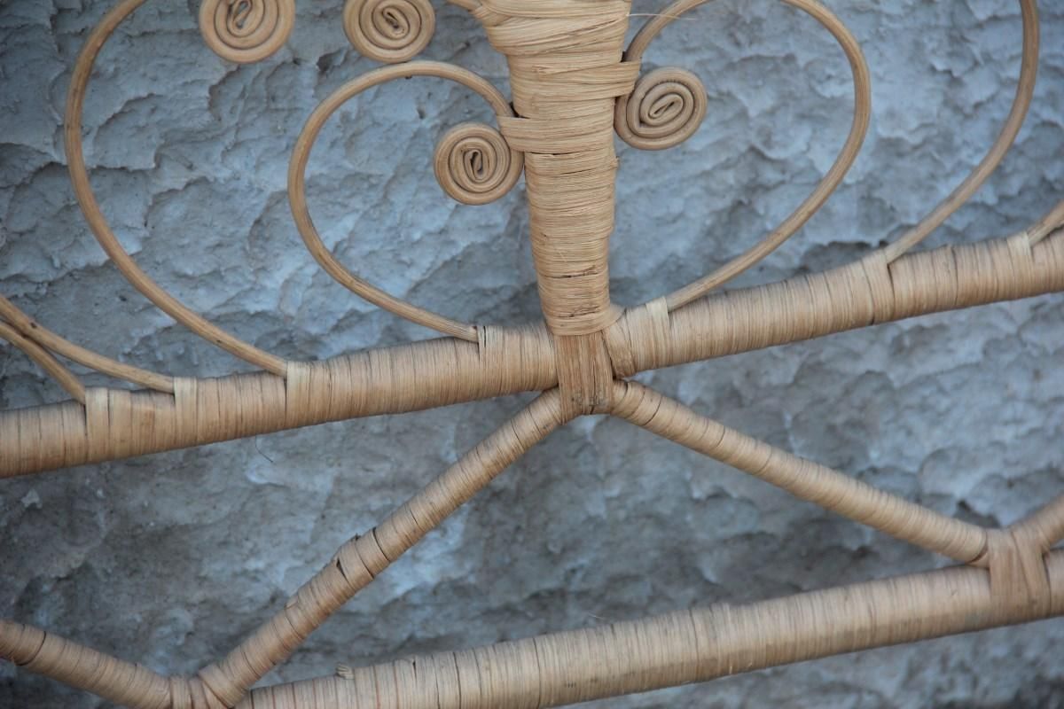 Woven Straw Beds Frame Of Extraordinary Brown Beauty Midcentury Italian Modern photo buy