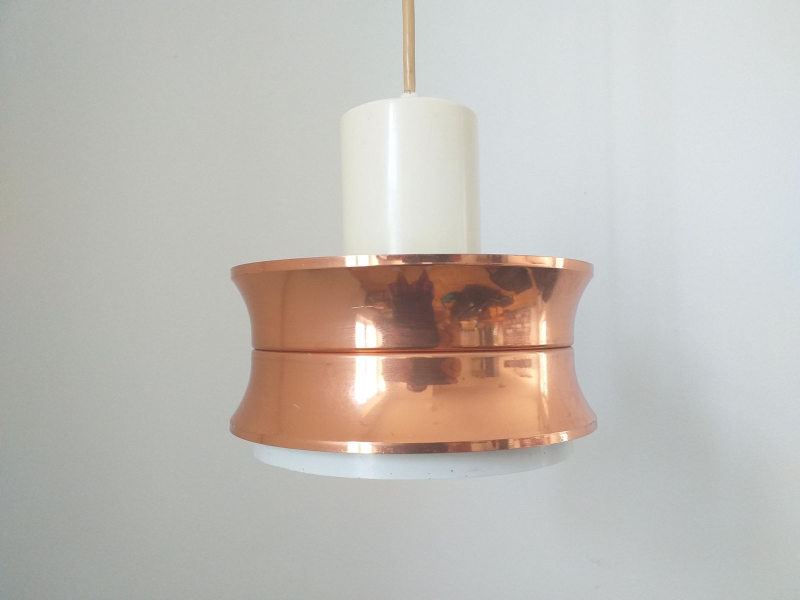 photo for sale Midcentury Pendant In Style Of Jo Hammerborg, Denmark, 1970s