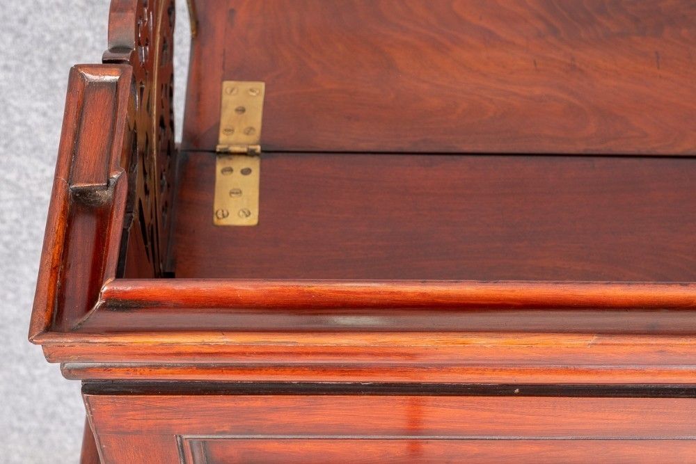 2035.0 Unusual Antique Estate Cabinet photo