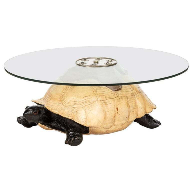 Unusual Coffee Table In The Form Of A Turtle By Anthony Redmile, London