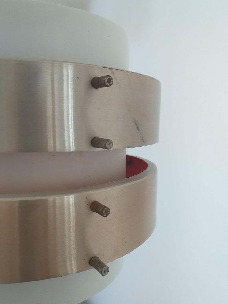 Lighting Mid Century Pendant In Style Of Jo Hammerborg, Denmark, 1970s. photo
